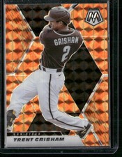 2021 Panini Mosaic #91 Trent Grisham Reactive Orange