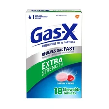Gas-X Extra Strength Antigas Chewable Cherry Crème Tablets - 18ct