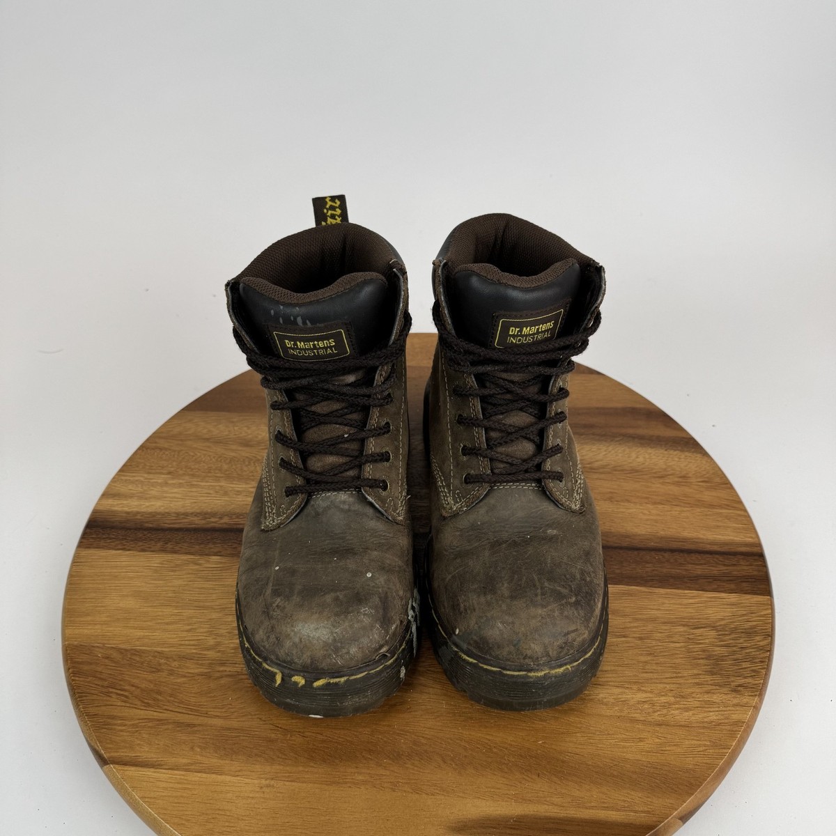 Mens Dr Martens Winch Wyoming Brown Leather Industrial Work Boots