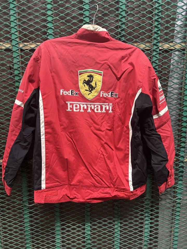 Chaqueta de bombardero vintage años 90 Ferrari F1 Racing Schumacher Marlboro Fórmula 1 mediana Foto 3 de 4