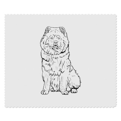 2 Mikrofaser-Gläser-/Brillenputztücher ''Chow Chow Dog'' (LC00036364)