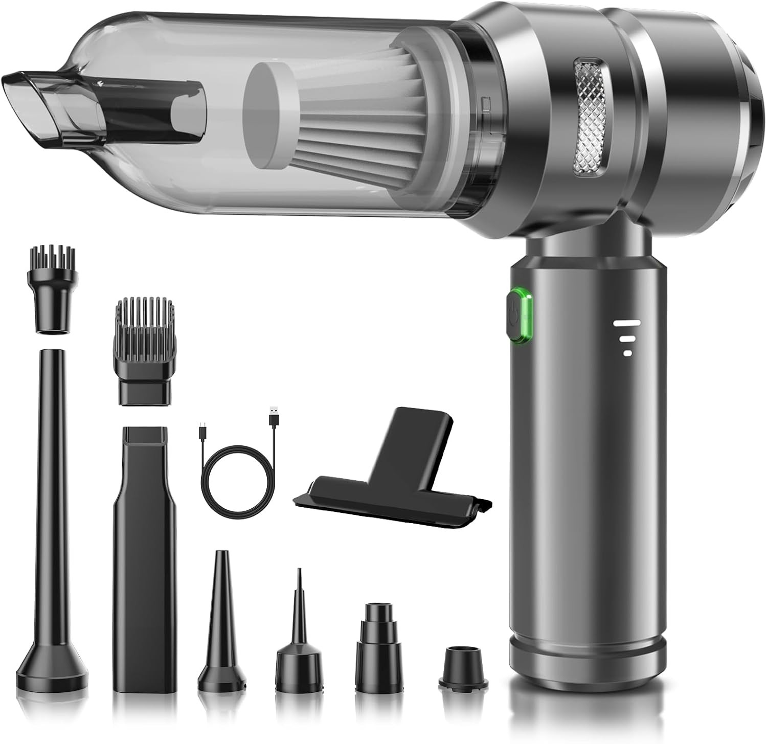 Mini Aspirapolvere Professionale 26k Pa - Motore Brushless 4 in 1