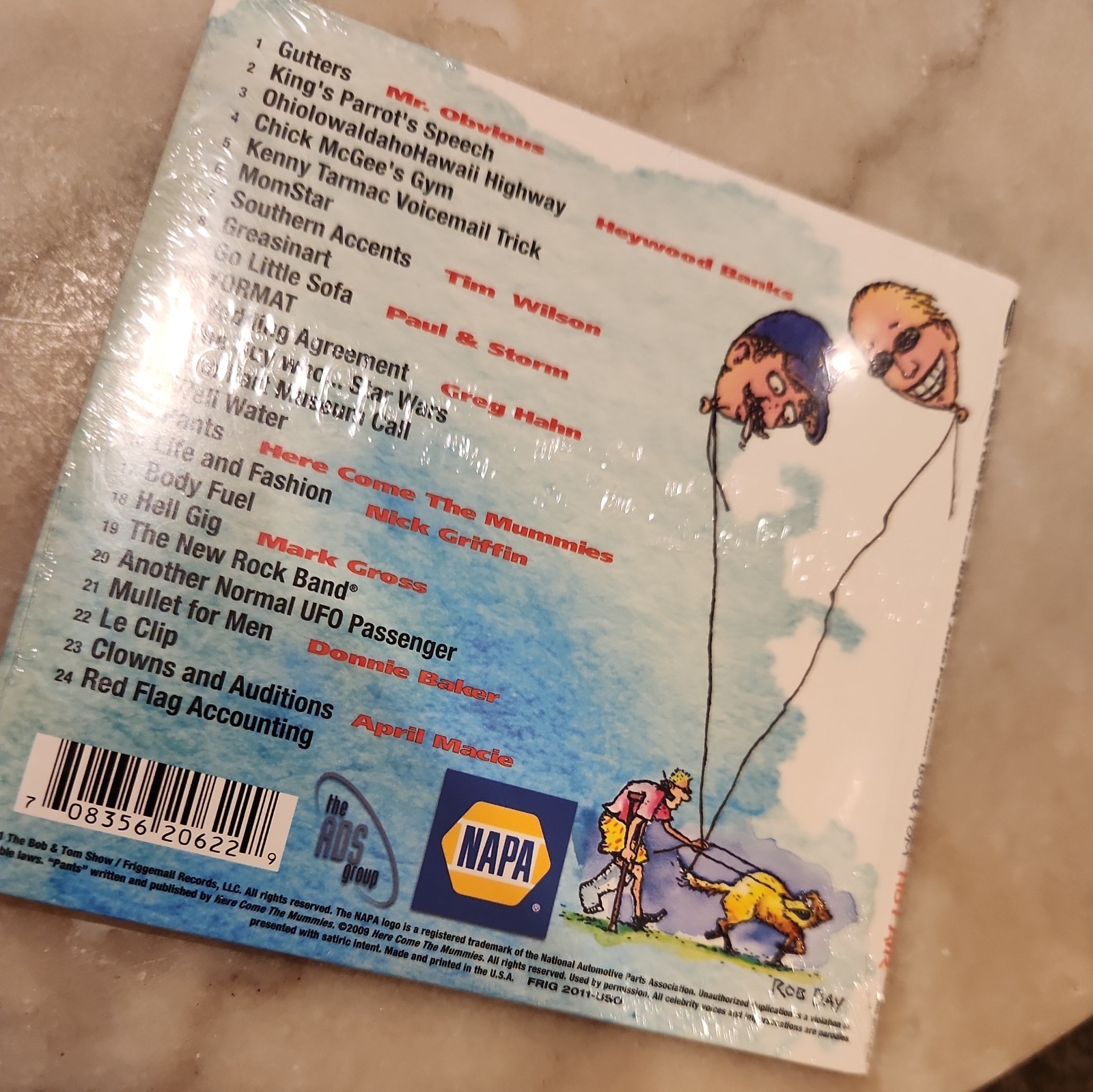 Bob and Tom Hot Air 2011 CD Q95 Comedy 24 tracks NEW !!! Rare!!!