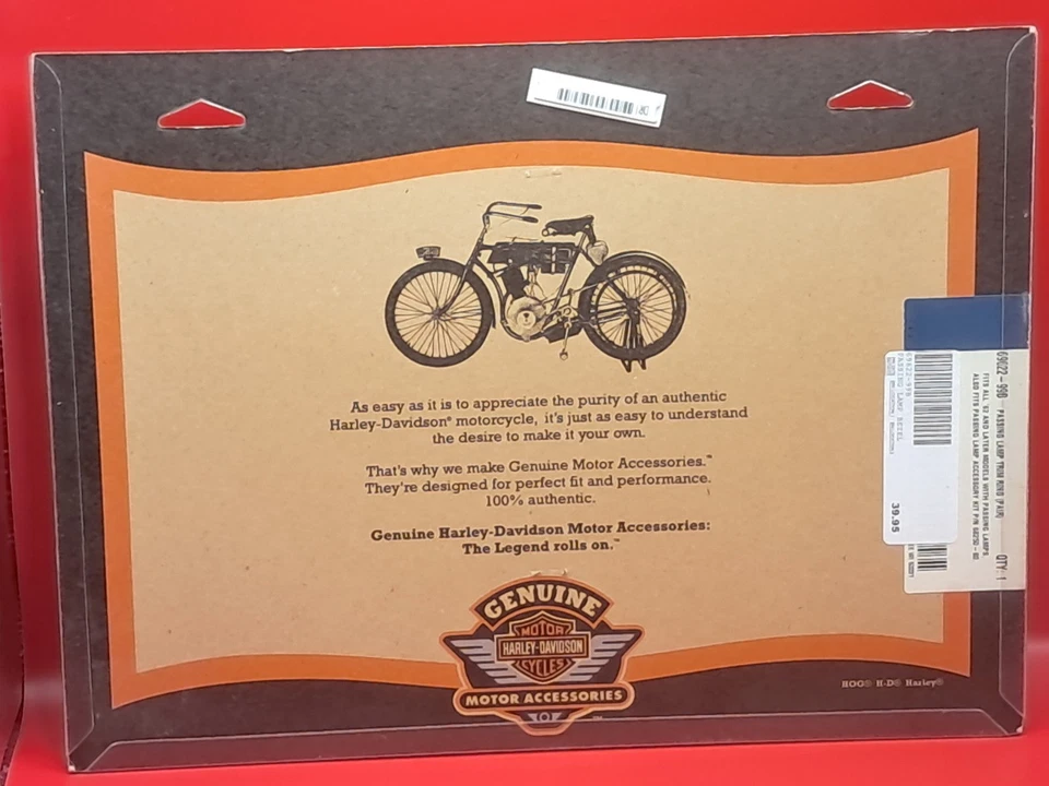 Par de anillos de ajuste de lámpara de paso Harley-Davidson OEM 69622-99B *NUEVO Foto 2 de 2