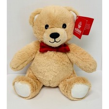 Edible Arrangements Edi Bear Tan Red Bow Tie 9" Sitting Stuffed Animal Bear 2017
