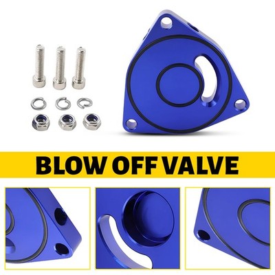 For 2015-2021 Honda 1.5T Civic Coupe BOV Blow Off Valve Plate Spacer Blue Billet