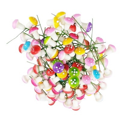 100pcs Simulation Pilze künstliche Mini -Pilze Kleinstartpark Dekore