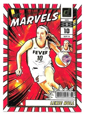 Lexie Hull 2025 Panini Donruss WNBA Net Marvels Press Proof Gold Parallel #1