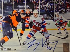 NY RANGERS JIMMY VESEY MET LIFE 8X10 SIGNED PHOTO