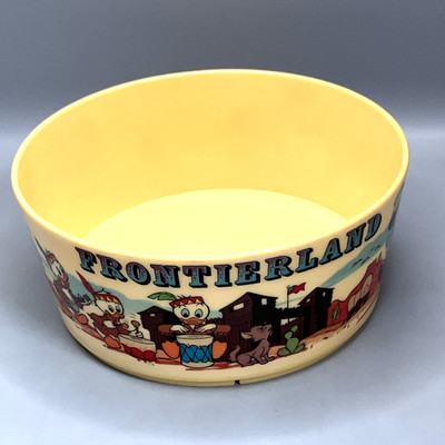 Walt Disney World DEKA Bowl USA Frontierland Vintage Plastic.