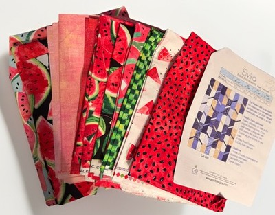 Watermelon Sugar Quilt Kit -incl. back, 10+ yd, Timeless Treasures, Moda Grunge