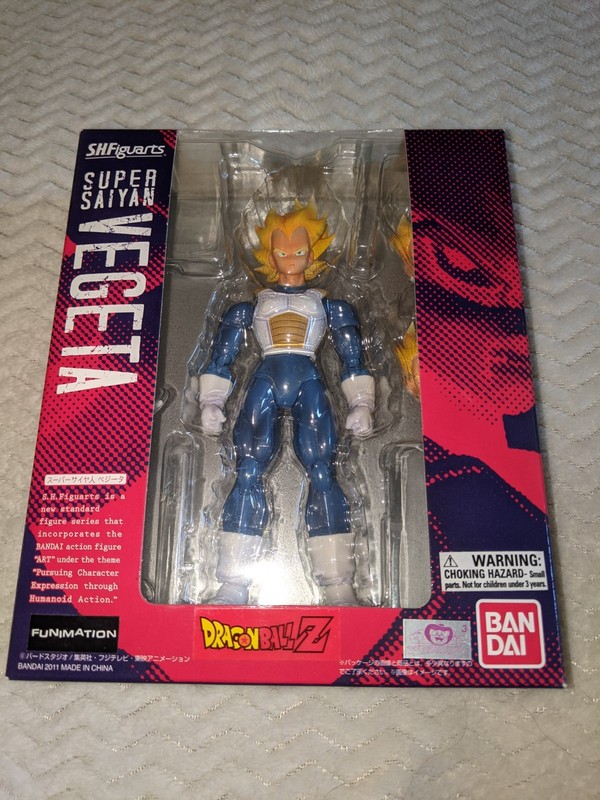 Dragon Ball Z SH Figuarts Super Saiyan Vegeta original 2011 DBZ NIB shelf wear