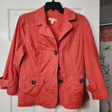 Coldwater Creek Women s Size 16 Coral Blazer