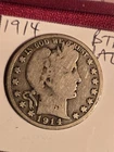1914 Philadelphia Mint Silver Barber Half Dollar RARE KEY DATE   FAST SHIPPING