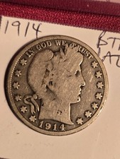 1914 Philadelphia Mint Silver Barber Half Dollar RARE KEY DATE   FAST SHIPPING 