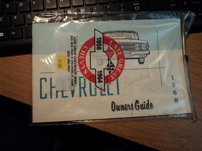 1960 Chevrolet Owners Manual User Guide Reference Operator Book Fuses Fluids