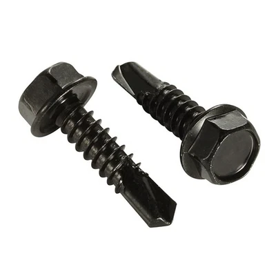 MELLEWELL #14 x 1 Hex Washer Head Self Drilling Screws, Self Tapping Sheet Metal Screws...