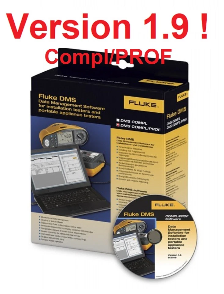 Software Fluke DMS versión 1.9 Pro software de administración de datos software de implementación - Imagen 1 de 1