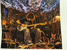 Guitarist Musicians Illustration Art Paper Print Unframed legend in the making