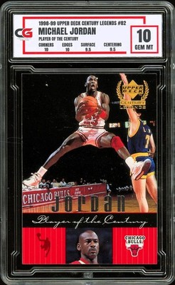 1999 Upper Deck Player of the Century #82 ~ Michael Jordan ~ CG 10 GEM