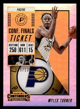 2018-19 Panini Contenders Conference Finals Ticket #68 Myles Turner #d /135