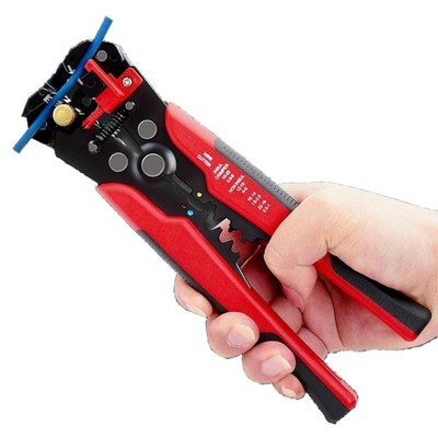 5 in 1 Self-Adjusting Wire Stripper Cutter,Multi-Functional Crimping Red 