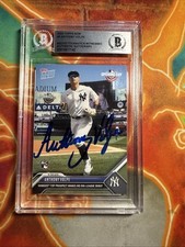 2023 MLB Topps Now #2 Anthony Volpe RC Rookie Debut Opening Day Auto BGS Run 100