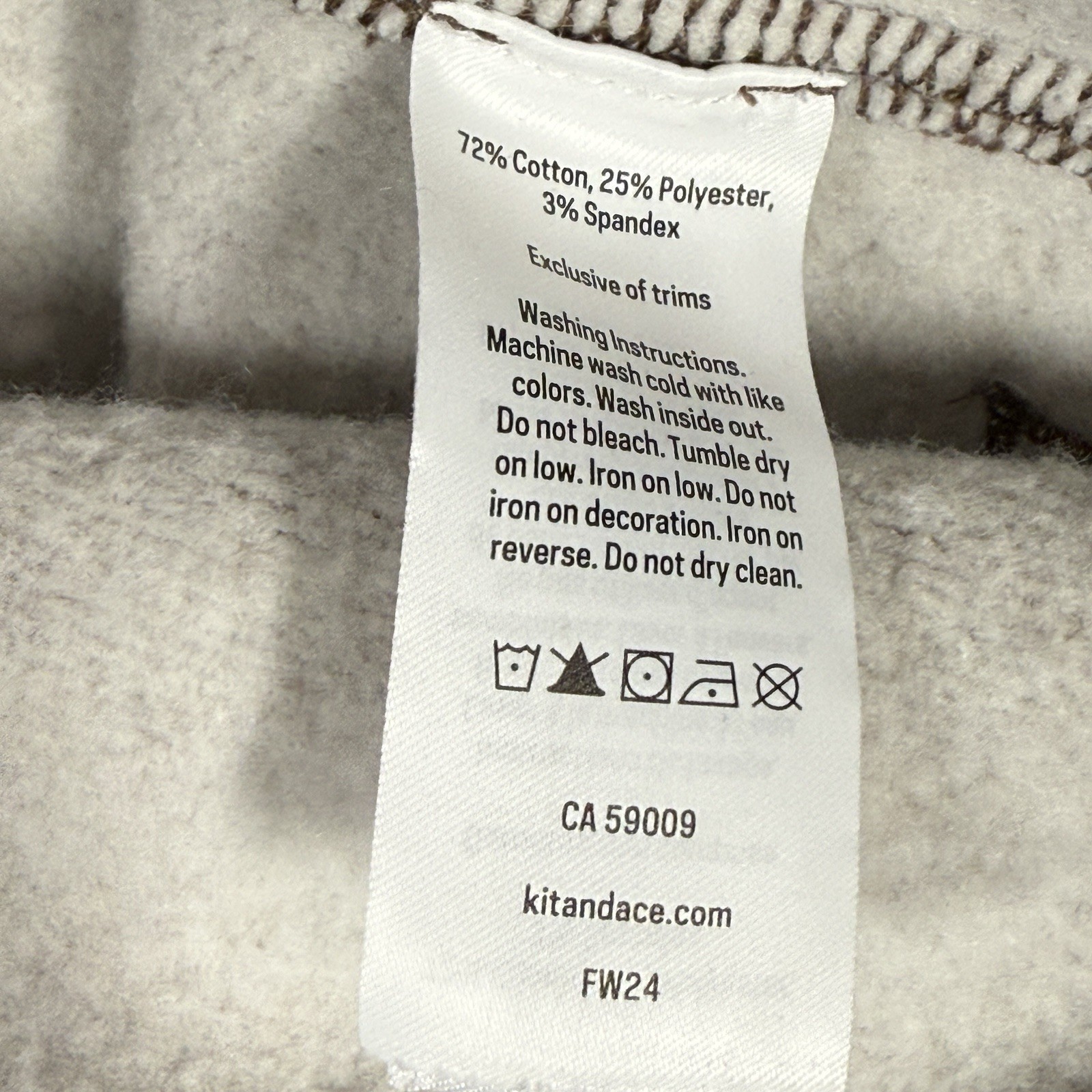 Kit and Ace Sweatshirt Mens Large Brown Crew Neck Pullover Thick Minimalist