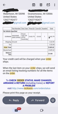 #ad 2016 Ford Exporer PTO brand new in the box $550.00