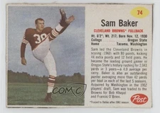 1962 Post Sam Baker (Red Asterisk) #74 f6p