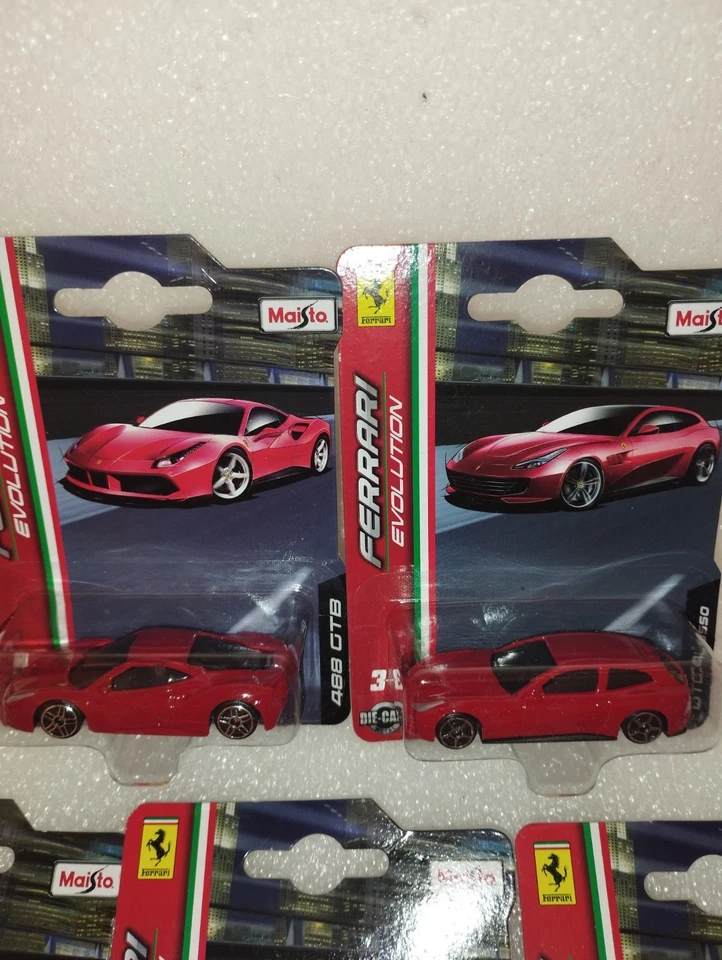 5 Confezioni Ferrari Maisto 1:64 Die Cast Metal LEGGI DESCRIZIONE - Immagine 2 di 4