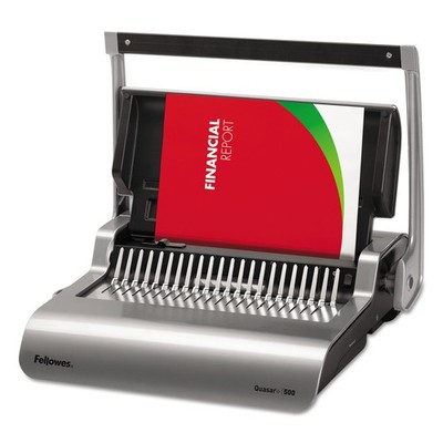 Fellowes Quasar+ 500 Comb Binding Machine Starter Kit