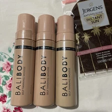 3~Bali Body ULTRA DARK SELF TAN Natural Looking Sunless TANNING MOUSSE W Mitt