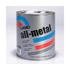 US Chemical All-Metal 14060 Specialty Body Filler, 1 qt Can, Metallic Silver, Pa