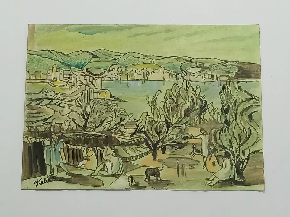 Salvador Dalí Drawing on paper (Handmade) signed and stamped mixed media. - Image 3 of 4