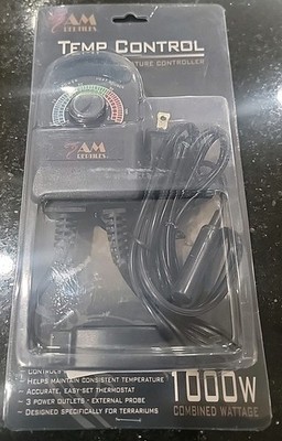 Reptile Terrarium Temperature Controller 1000W - External Probe New!