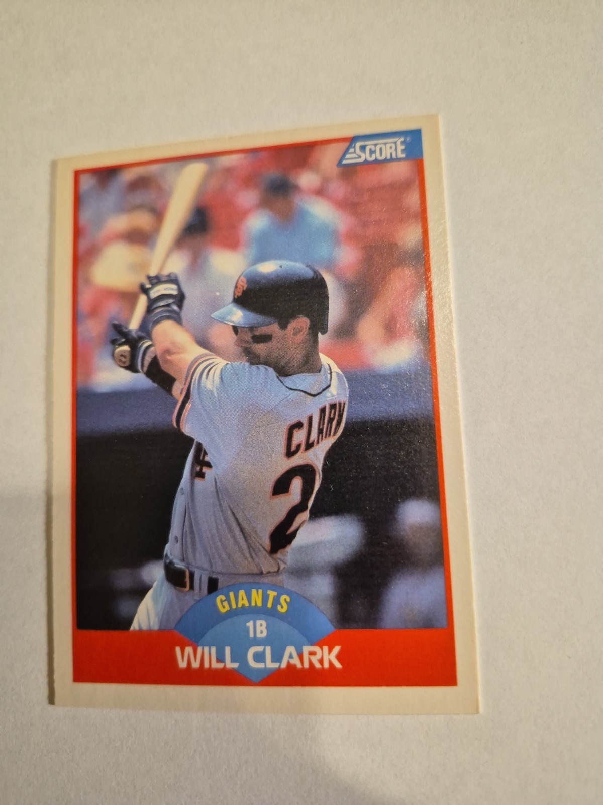 WILL CLARK 1989 SCORE #450 FREE SHIPPING