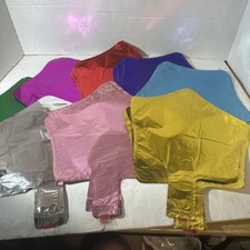 Lot Of 41 Multicolor Star Shaped Mylar Balloons For Party Or Special Decor