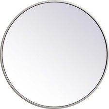 Elegant lighting mirror circular silver 21 inch eternity mr4821