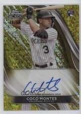 2024 Topps Chrome Black Gold Mini-Diamond Refractor 48/50 Coco Montes Auto 0q21
