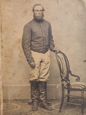 Civil War Unid. full standing cavalry or artileryman in knee high boots NY City