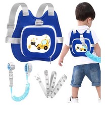 Accmor Toddler Safety Harness Adjustable Chest Buckle Construction Vehicle Blue