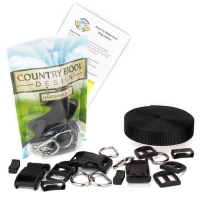 Country Brook Design  5/8 Inch Deluxe Dog Collar Kit with Nylon Webbing
