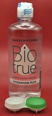 Biotrue Hydration Plus Contact Lens Solution with Lens Case 10 Fl Oz 