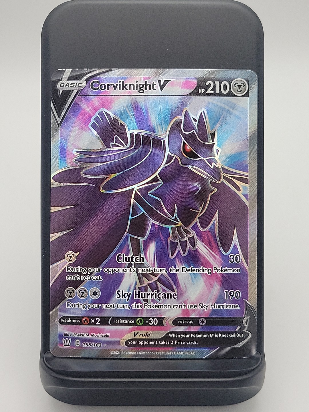 Corviknight V - 156/163 - Pokemon Battle Styles Sword Shield Full Art Card NM