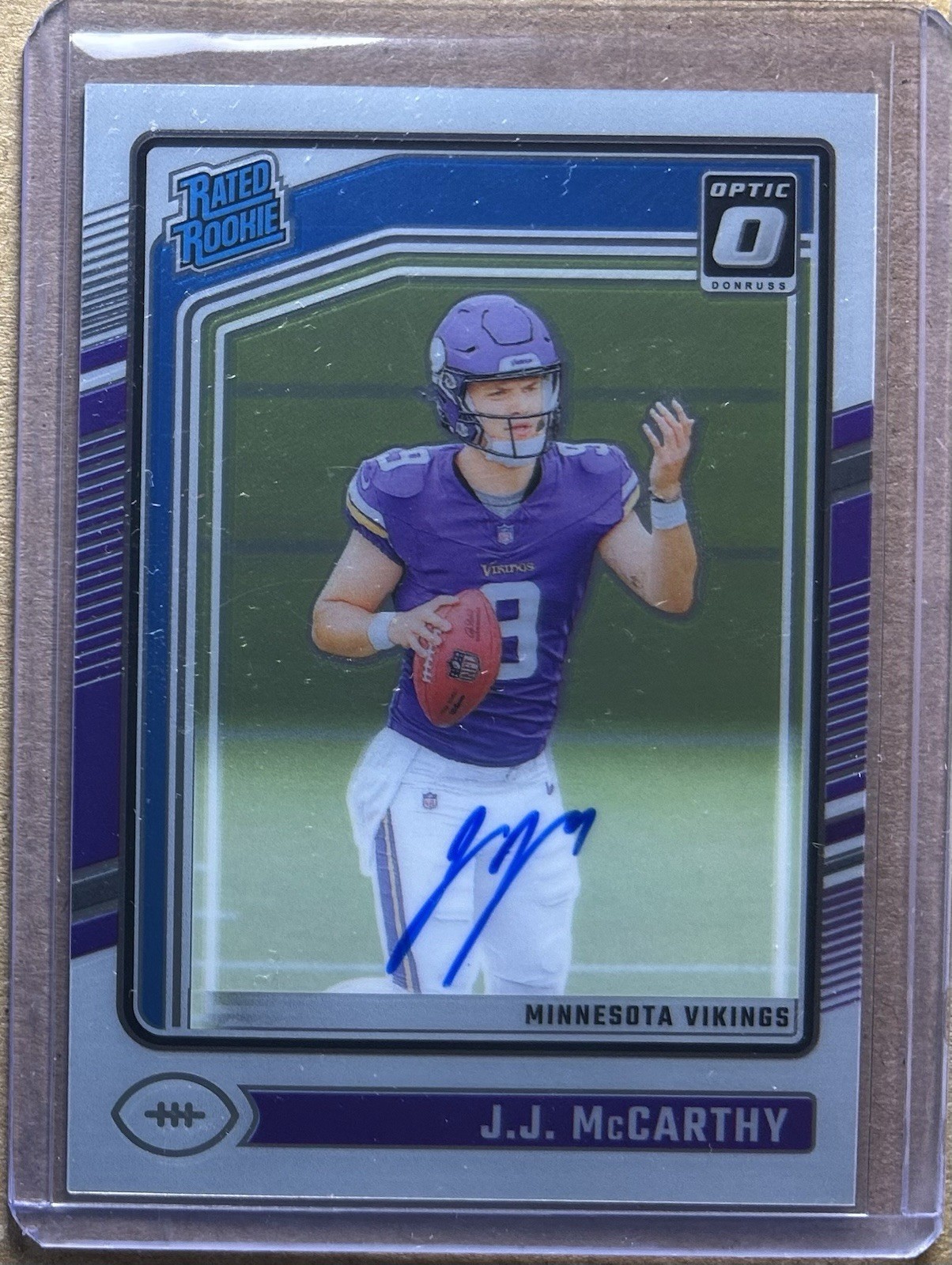 2024 Donruss Optic JJ McCarthy Rated Rookie Autograph 180/325 Auto