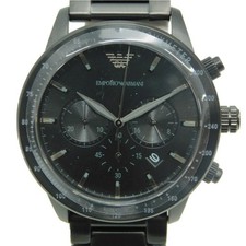 Emporio Armani AR11242 Quartz Chronograph 24H 30-min Counter Used From Japan