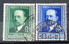 1940 Set Francobolli Tedeschi Mi: DR 760-761 50° Anniversario dello Sviluppo di Diftere /885