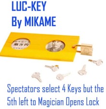 LUC-KEY BY MIKAME - WOOD DOLLAR HOLDER  LOCK WITH 5 KEYS - REPEAT INSTANTLY