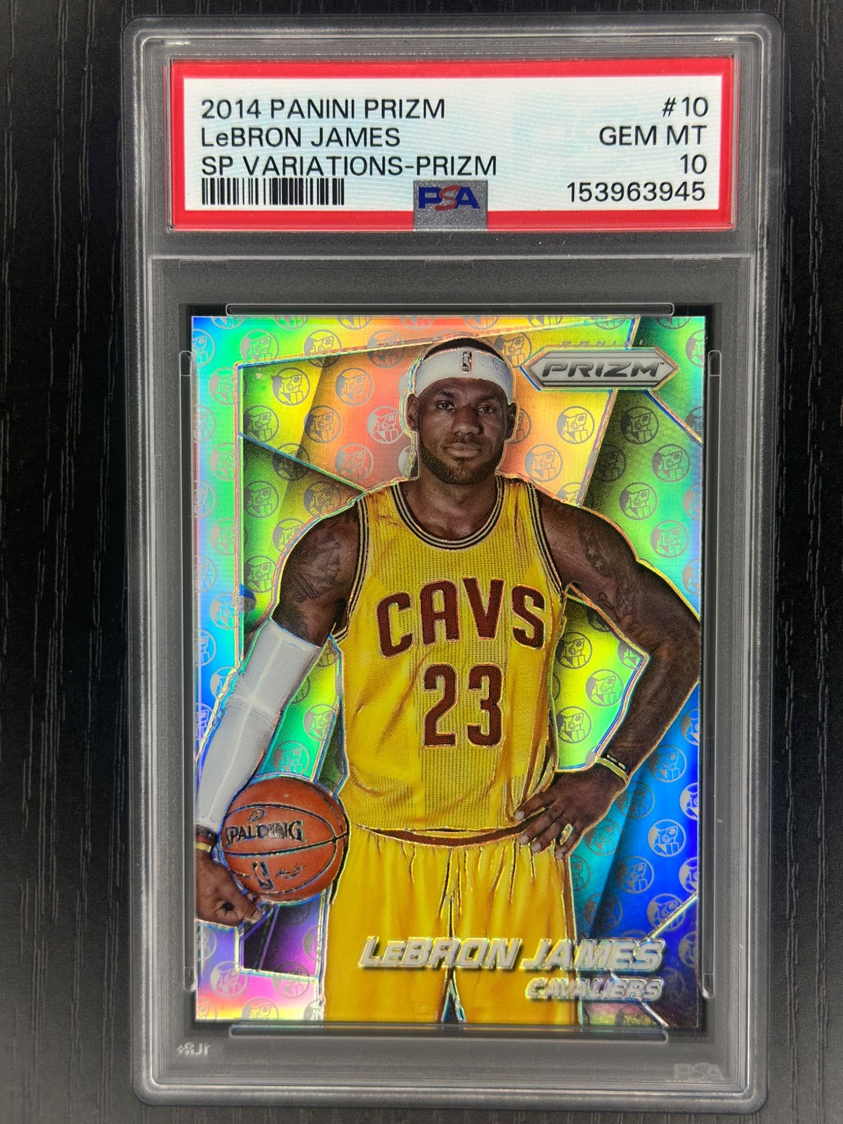 2014 Panini Prizm LeBron James 10 SP Variations Prizm PSA 10 Gem Mint